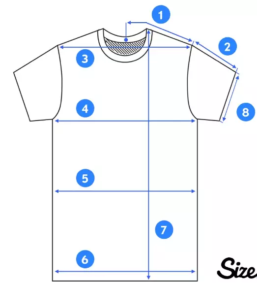 Step by Step T-Shirt Measurement Guide with Size Chart